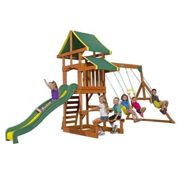 Backyard Discovery Wooden Swing Set - Picture 3 of 3